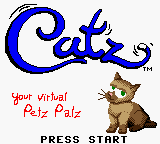 Catz - Your Virtual Petz Palz (USA) Title Screen